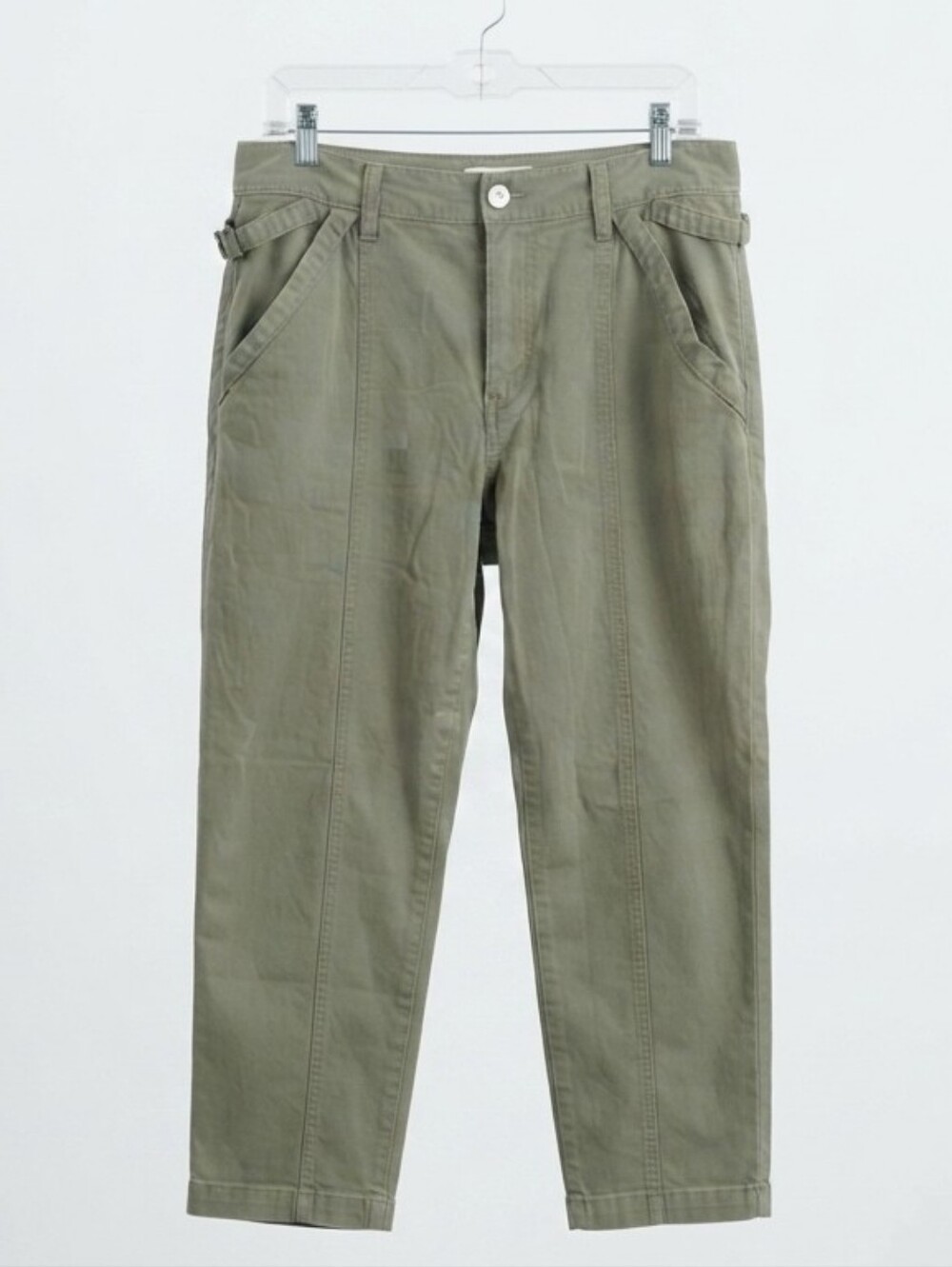 ​SO Women's Gray Olive Twill Utility Pants Size 17/33W